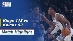 NBA I Cuplikan Pertandingan : Sacramento Kings 113 vs New York Knicks 92