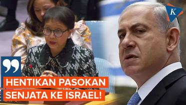 Di Hadapan DK PBB, Menlu Retno Serukan Pasokan Senjata ke Israel Dihentikan