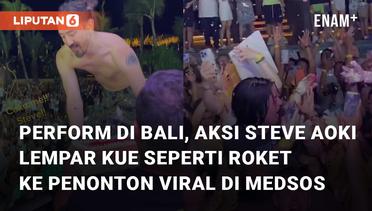 Perform di Bali, Aksi Steve Aoki Lempar Kue Seperti Roket ke Penonton Viral di Medsos