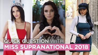 Quick Question with Miss Supranational 2018 Valeria Vazquez