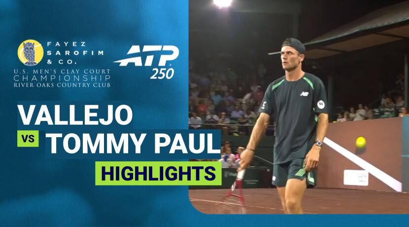 Adolfo Daniel Vallejo vs Tommy Paul - Round 2 | ATP 250: Fayez Sarofim & Co. U.S. Men's Clay Court Championship 2026