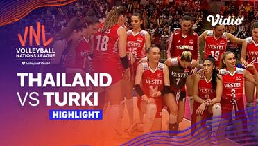 Match Highlights | Thailand vs Turki | Women’s Volleyball Nations League 2023