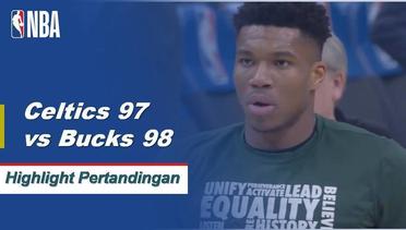 NBA I Cuplikan Pertandingan :  Bucks 98 vs Celtics 97