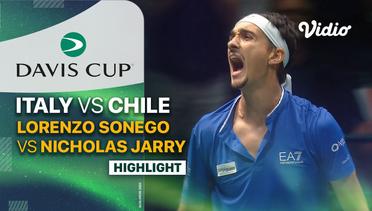 Highlights | Italy (Lorenzo Sonego) vs Chile (Nicolas Jarry) | Davis Cup 2023