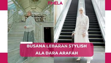 8 Inspirasi Outfit Lebaran Tidak Mengenakan Abaya dari Dara Arafah