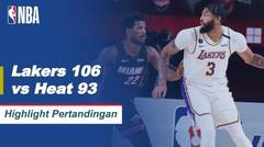 Match Highlight | Los Angeles Lakers 106 vs 93 Miami Heat | NBA Playoff Season 2019/20