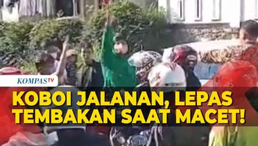 Aksi Koboi Jalanan, Pemotor Ngaku Anggota Lepas Tembakan saat Macet di Puncak!