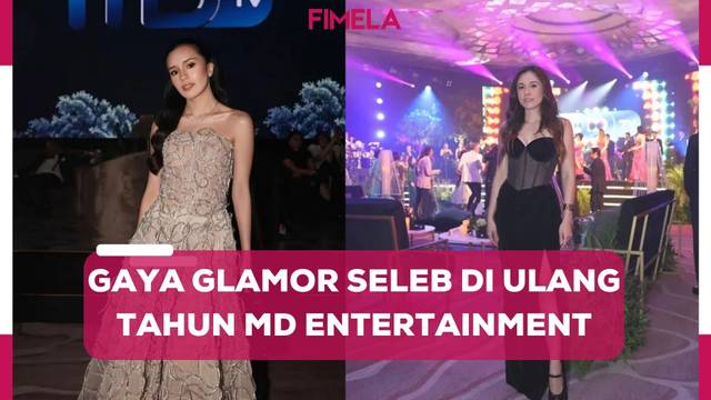 Adu Gaun Glamor Artis di Acara Perayaan Ulang Tahun MD Entertainment, Luna Maya,  hingga Marshanda