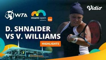 Diana Shnaider vs Venus Williams - Highlights | WTA Miami Open 2024