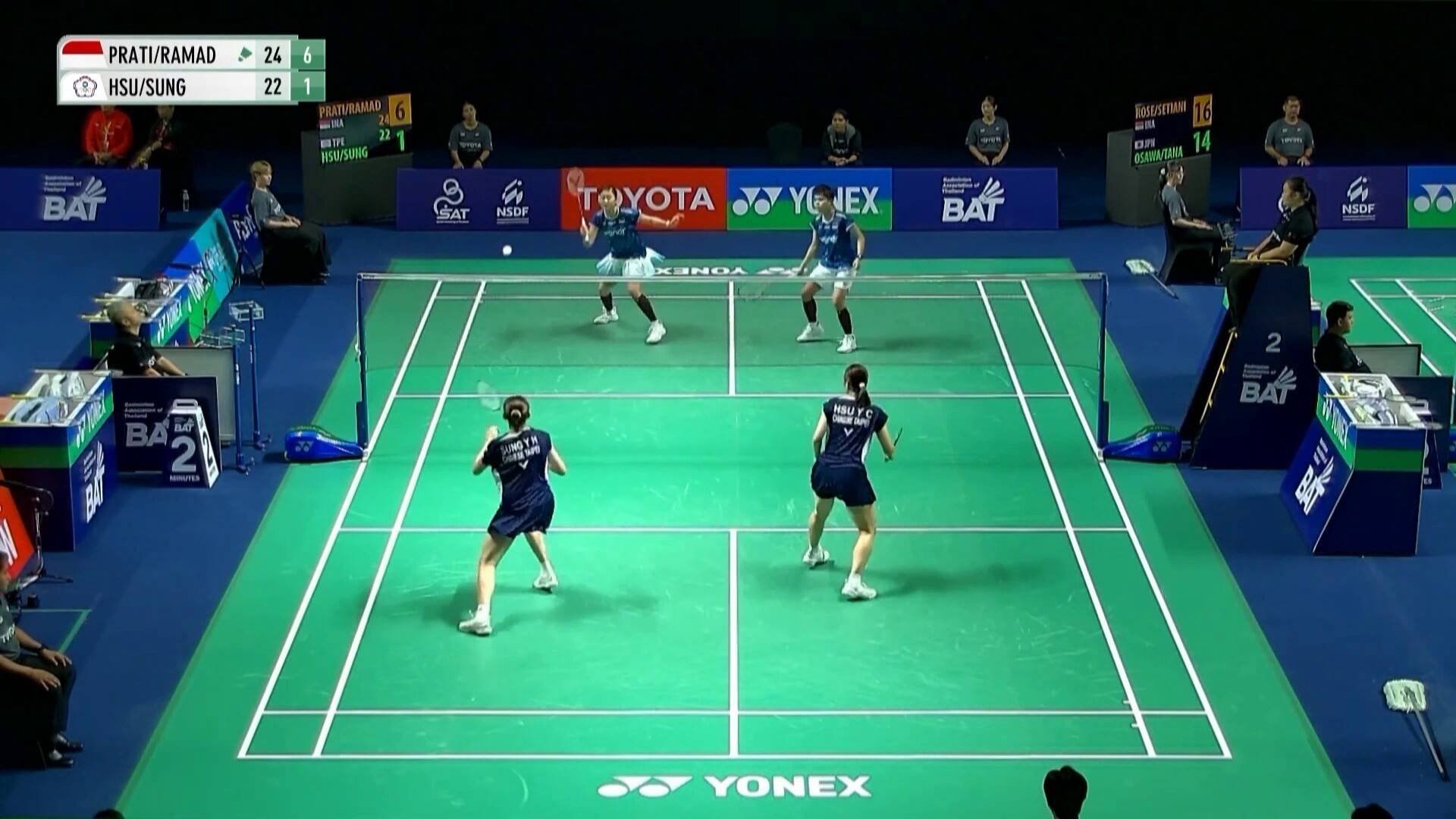 Amallia Cahaya Pratiwi/Siti Fadia Silva Ramadhanti (INA) vs Hsu Ya Ching/Sung Yu-Hsuan (TPE) - Women's Doubles Quarterfinals | PRINCESS SIRIVANNAVARI Thailand Masters 2026