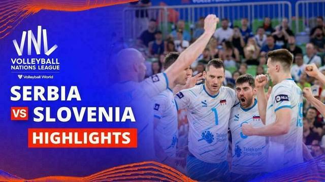 Men: Serbia vs Slovenia - Highlight | Volleyball Nations League 2025