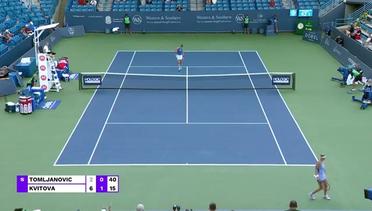Match Highlights | Ajla Tomljanovic vs Petra Kvitova | WTA Western & Southern Open 2022
