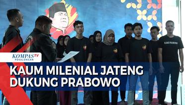 Ratusan Milenial di Jawa Tengah Dukung Prabowo Subianto