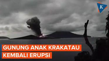 Gunung Anak Krakatau Empat Kali Meletus Sejak Semalam