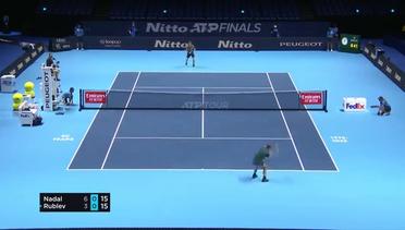 Match Highlight | R.Nadal 2 vs 0 A.Rublev | Nitto ATP Finals 2020