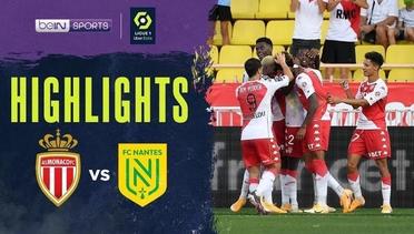 Match Highlight | Monaco 2 vs 1 Nantes | Ligue 1 Uber Eats 2020