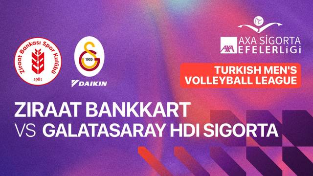 Ziraat Bankkart vs Galatasaray HDI Sigorta - Full Match | Turkish Men's Volleyball League 2025/26