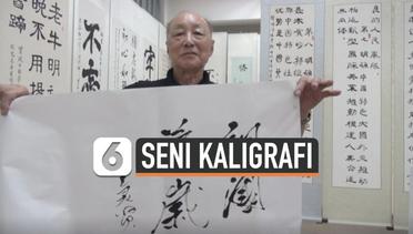 Seniman China Buat Kaligrafi Menakjubkan dengan Sendok