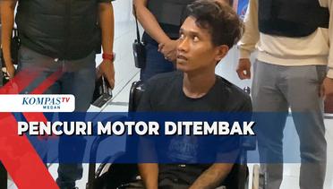Pelaku Pencurian Motor di Jalan Air Bersih Medan Ditembak Polisi
