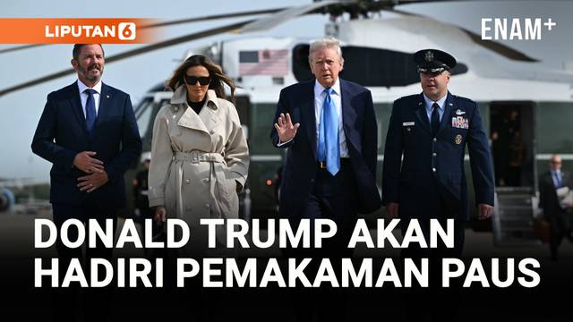 Donald Trump Berangkat ke Roma untuk Pemakaman Paus Fransiskus
