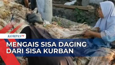 Bisa Dapat 5 Kilogram, Ibu-Ibu di Surabaya Mengais Daging Ternak hingga Kulitnya!
