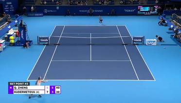 Match Highlights | Qinwen Zheng vs Veronika Kudermetova | WTA Toray Pan Pacific Open 2022