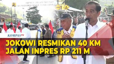 Jokowi Resmikan 5 Ruas Jalan Daerah di NTB Senilai Rp 211 M