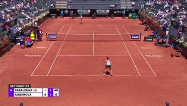 Match Highlights | Aryna Sabalenka vs Amanda Anisimova | WTA Internazionali BNL D'Italia 2022