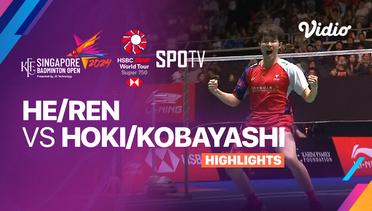 He Ji Ting/Ren Xiang Yu (CHN) vs Takuro Hoki/Yugo Kobayashi (JPN) - Highlights | KFF Singapore Badminton Open 2024 - Men's Doubles