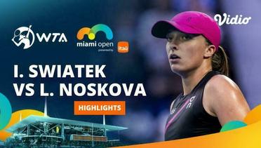 Iga Swiatek vs Linda Noskova - Highlights | WTA Miami Open 2024