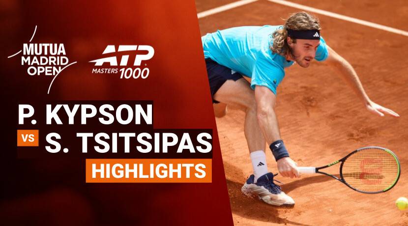 Patrick Kypson vs Stefanos Tsitsipas - Round 1 (Stadium 3) | ATP 1000: Mutua Madrid Open 2026