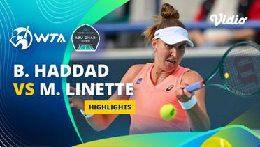 Beatriz Haddad Maia vs Magda Linette - Highlights | WTA Mubadala Abu Dhabi Open 2024