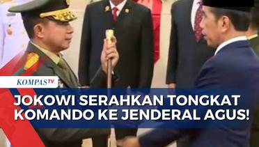 Berikan Tongkat Komando, Presiden Jokowi Lantik Jenderal Agus Subiyanto Jadi Panglima TNI!