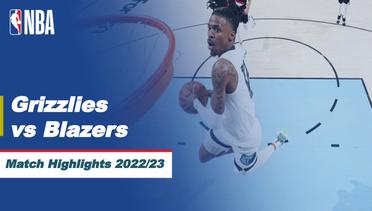 Match Highlights | Memphis Grizzlies vs Portland Trail Blazers | NBA Regular Season 2022/23