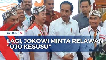Momen Jokowi Kembali Minta Relawan Ojo Kesusu di Pilpres 2024