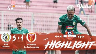 Full Highlight - PSS Sleman 5 vs 1 Perseru Badak Lampung | Shopee Liga 1 2019/2020