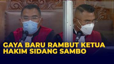 Cukur Rambut, Ketua Hakim Wahyu Iman Santosa Tampil Beda saat Pimpin Sidang Kasus Sambo Hari Ini
