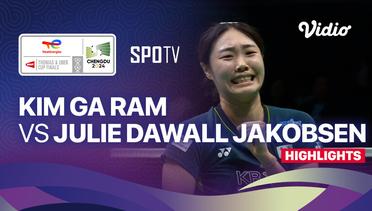 Kim Ga Ram (KOR) vs Julie Dawall Jakobsen (DEN) - Highlights | Uber Cup Chengdu 2024 - Women's Singles