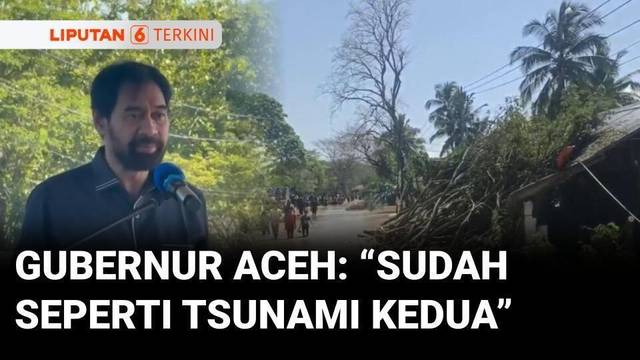 Tangis Gubernur Aceh Pecah Sebut Bencana Banjir Seperti Tsunami Kedua | Liputan 6
