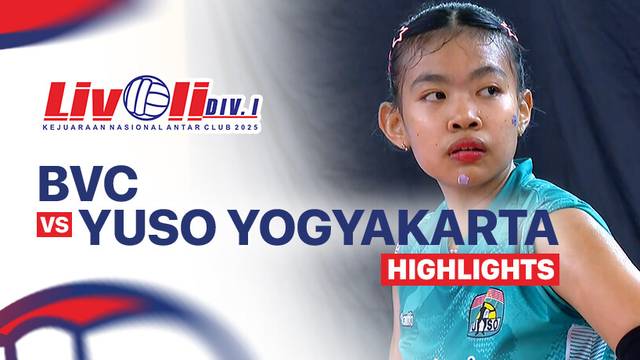 Putri: BVC vs Yuso Yogyakarta - Highlight | Livoli Divisi 1 2025