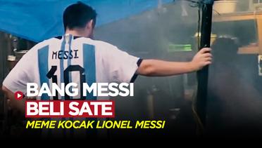 Viral! Mirip Lionel Messi Beli Sate di Pinggir Jalan, Enggak Jadi Liburan ke Barcelona Nih?