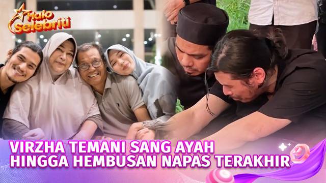Tangis Virzha Pecah di Pusara Sang Ayah | Halo Selebriti