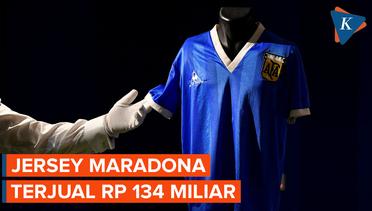 Jersey Maradona "Tangan Tuhan" Terjual Seharga Rp 134 Miliar