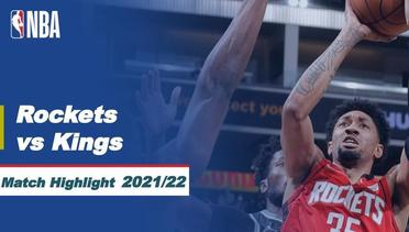 Match Highlight | Houston Rockets vs Sacramento Kings | NBA Regular Season 2021/22