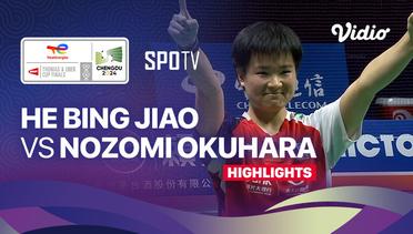He Bing Jiao (CHN) vs Nozomi Okuhara (JPN) - Highlights | Uber Cup Chengdu 2024 - Women's Singles