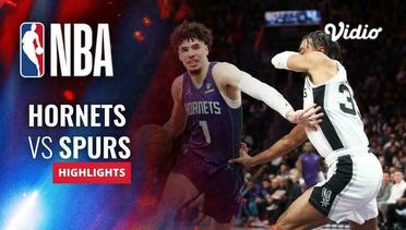 San Antonio Spurs vs Charlotte Hornets - Highlights | NBA Regular Season 2023/24