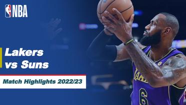 Match Highlights | Los Angeles Lakers vs Phoenix Suns | NBA Regular Season 2022/23
