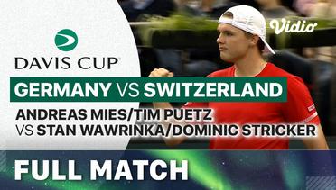 Full Match | Germany vs Switzerland - Day 2 | Andreas Mies/Tim Puetz vs Stan Wawrinka/Dominic Stricker | Davis Cup 2023