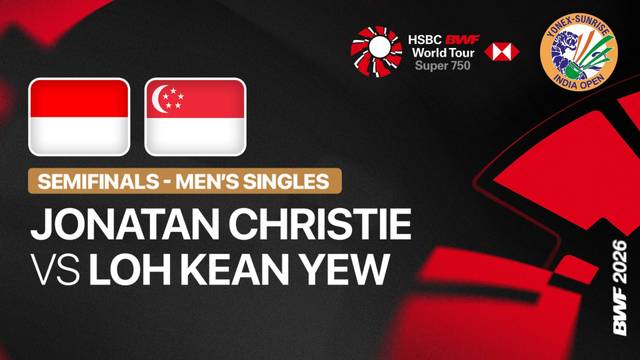 Jonatan Christie (INA) vs Loh Kean Yew (SGP) - Full Match | YONEX-SUNRISE India Open 2026