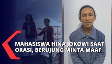 Koar-Koar Hina Jokowi Saat Orasi, Mahasiswa Ini Berujung Minta Maaf ke Presiden Jokowi